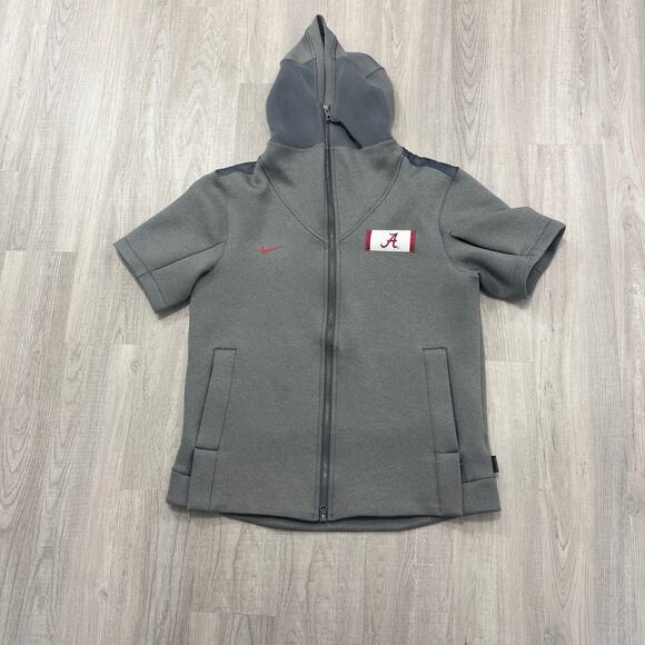 Nike Alabama Crimson Tide Sideline Showout Hoodie Large On Field Short Sleeve